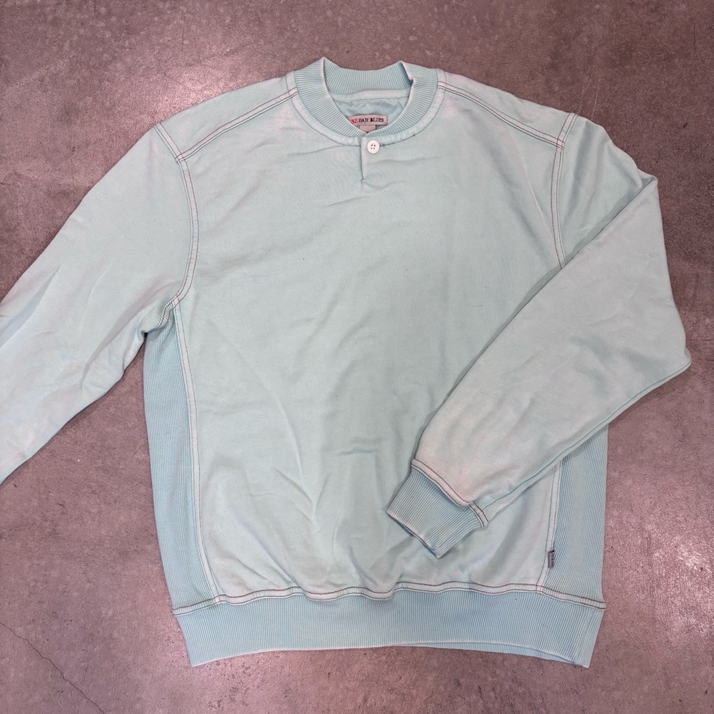 32 Bar Blues blue long sleeve top
